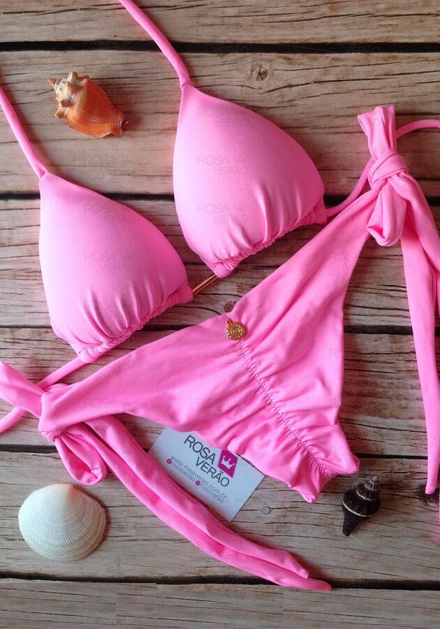 Biquíni Levanta Bumbum Rosa Chiclete Biquíni Levanta Bumbum Rosa Chiclete